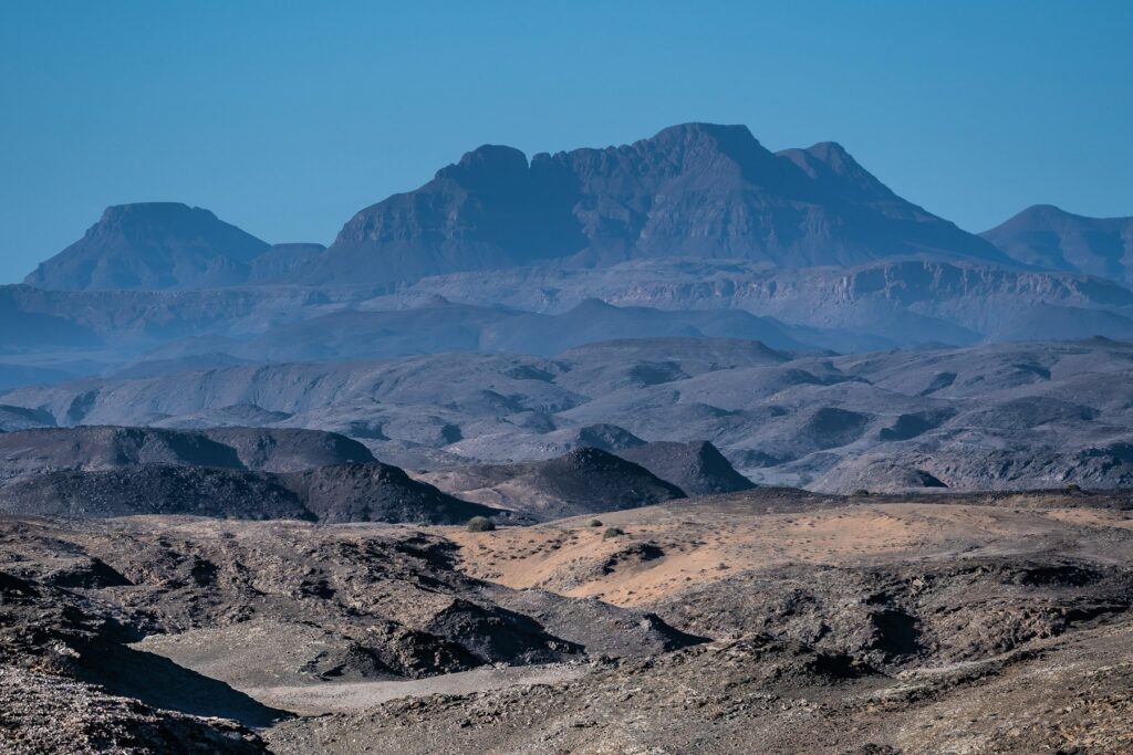 Rocky landscape on an Etosha and Damaraland itinerary
