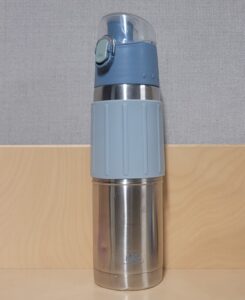 Drinking water for Etosha in a reusable travel bottle
