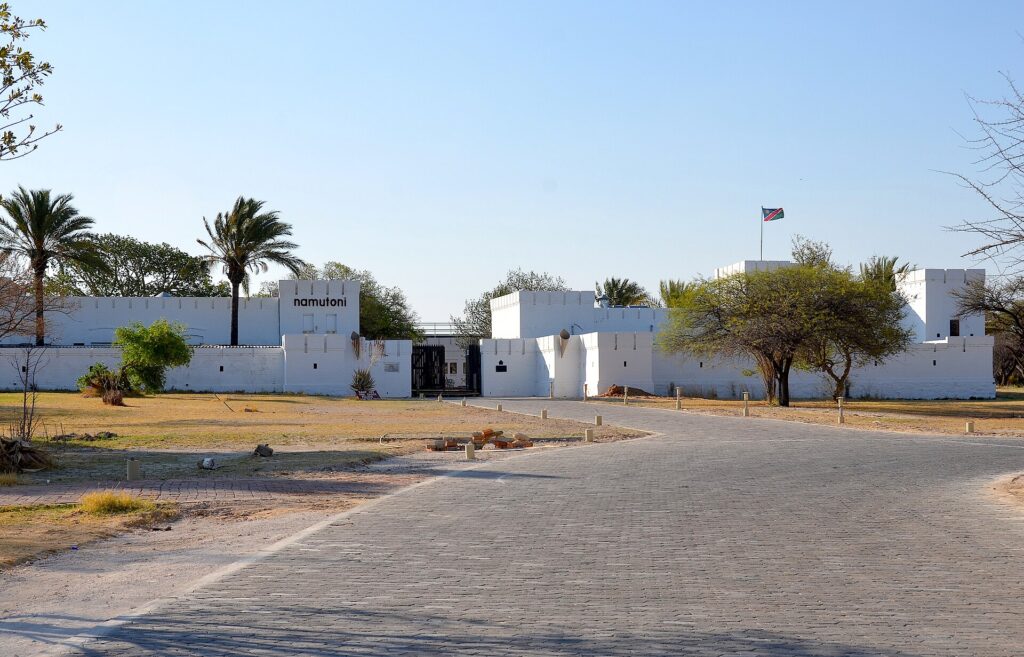 Fort Namutoni near Von Lindequist Gate in eastern Etosha