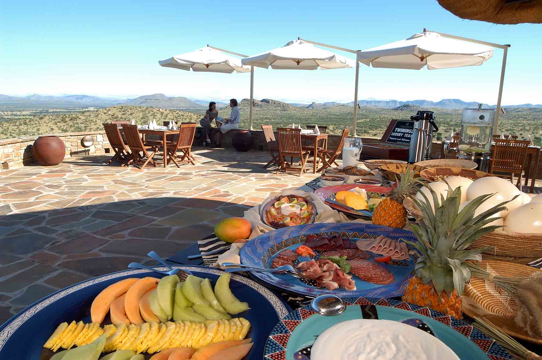 food allergies at Etosha lodges — Lodge buffet for planning food allergies at Etosha lodges